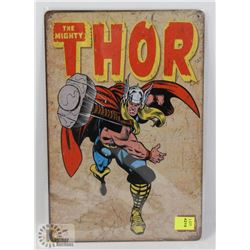 NEW! 8" X 12" THOR METAL SIGN