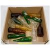 Image 1 : BOX OF MINIATURE COCA COLA & 7UP BOTTLES.