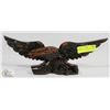 Image 1 : MAHOGANY WOOD EAGLE FIGURE.