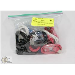 BAG OF NEW IPHONE 4 AND OLDER USB CHARGE CABLES