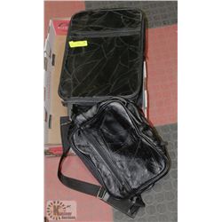 LAMBSKIN CARRYON LUGGAGE WITH MATCHING CAMERA BAG