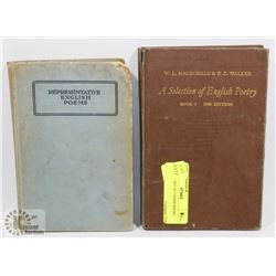 VINTAGE SET OF 2 POEM BOOKS