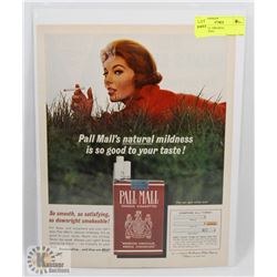 PALL MALL ORIGINAL ADVERTISING.