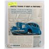 Image 1 : 1938 GRAHAM ORIGINAL ADVERTISING.