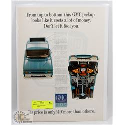 GMC TRUCKS ORIGINAL ADVERTISING.