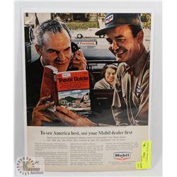 MOBIL OIL ORIGINAL ADVERTISING.