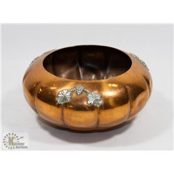 VENETIAN COPPER & SILVER DISH.