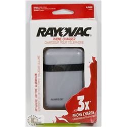 NEW RAYOVAC 6000 MAH POWER BANK