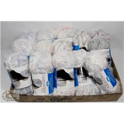 14 BALL FASHIONISTA ACRYLIC/WOOL YARN.