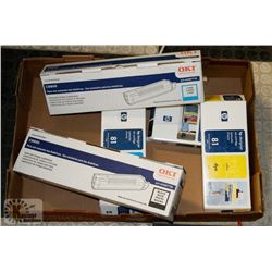 FLAT OF ASSORTED HP TONERS