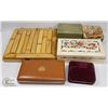 Image 1 : LOT OF 6 JEWELRY AND TRINKET BOXES