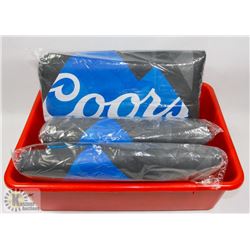 4 NEW COORS LIGHT INSULATED BACKPACK COOLER