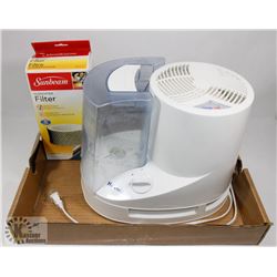 HOLMES HUMIDIFIER WITH NEW REPLACEMENT FILTER