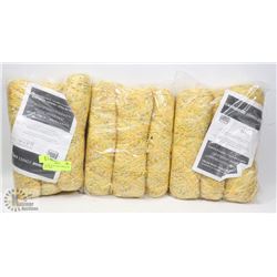 3 PACKS OF YELLOW VARIEGATED 3PLY YARN.