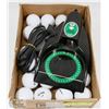 Image 1 : GREEN ARROW ELECTRIC PUTTING CUP & FLAT OF BALLS