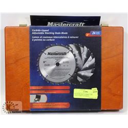 MASTERCRAFT CARBIDE TIPPED ADJUSTABLE STACKING