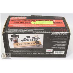 CRAFTSMAN ROUTER LETTERING TEMPLATE SET