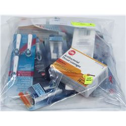 BAG OF TOOTHBRUSHES AND MORE