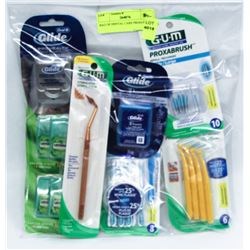 BAG OF DENTAL CARE PRODUCTS