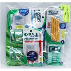 BAG OF DENTAL CARE PRODUCTS INCL PROXABRUSH