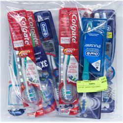 LOT OF 7 MIXED TOOTHBRUSHES