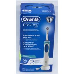 ORAL B 500 RECHARGEABLE TOOTHBRUSH