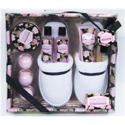 PURESPA FRESH ROSE WATER 9PC FOOT CARE GIFT SET