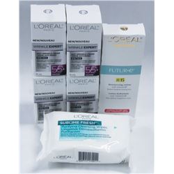 BAG OF ASSORTED LOREAL PRODUCTS