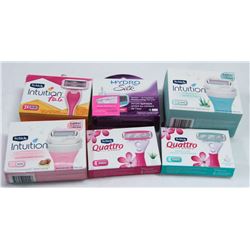 BAG OF ASSORTED RAZOR BLADE REPLACEMENT HEADS