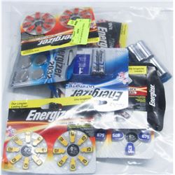BAG OF ASSORTED BATTERIES