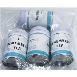 4 CANS OF "I REMEMBER TEA"