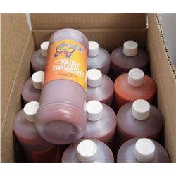CASE OF ASST COLOR FUNSTUFF LIQUID TEMPERA PAINT.