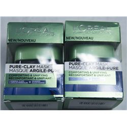 LOT OF 2 LOREAL PURE CLAY MASK