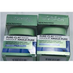 LOT OF 2 LOREAL PURE CLAY MASK