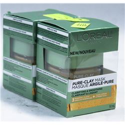 LOT OF 2 LOREAL PURE CLAY MASK