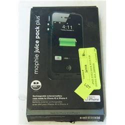 MOPHIE JUICE PACK PLUS FOR IPHONE 4S/4, 2000MAH.