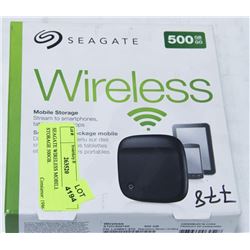 SEAGATE WIRELESS MOBILE STORAGE 500GB.