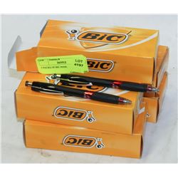 5 PACKS OF BIC PENS.