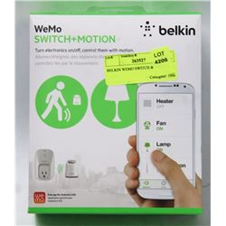 BELKIN WEMO SWITCH & MOTION.