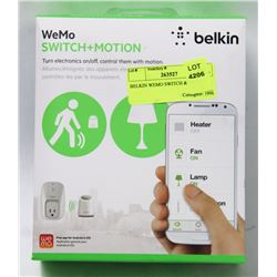 BELKIN WEMO SWITCH & MOTION.
