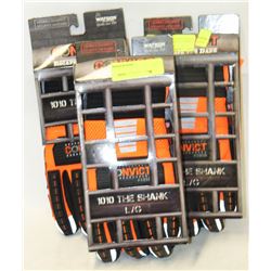 3 PAIR OF WATSON 1010 THE SHANK LARGE CONVICT