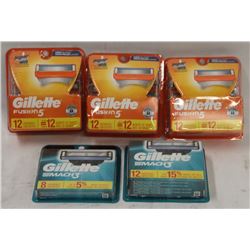 BAG OF ASSORTED SILETTE REPLACEMENT CARTRIDGES