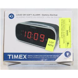 TIMEX DIGITAL ALARM CLOCK WITH BATTERY BACKUP