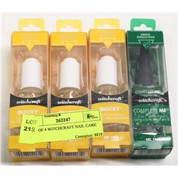 LOT OF 4 WITCHCRAFT NAIL CARE