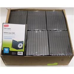 CASE OF 60 DVD CASES