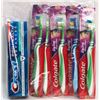 Image 1 : BAG OF COLAGTE TOOTHBRUSHES AND CREST TOOTHPASTE