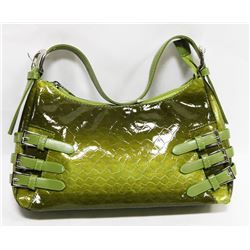 GREEN PRINCESS FLORENCE SNAKE SKIN STYLE PURSE