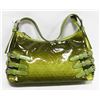 Image 1 : GREEN PRINCESS FLORENCE SNAKE SKIN STYLE PURSE