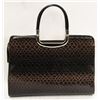 Image 1 : BROWN PRINCESS FLORENCE SNAKE SKIN STYLE PURSE