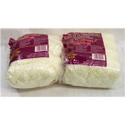TWO 1LB BAGS OF YARN